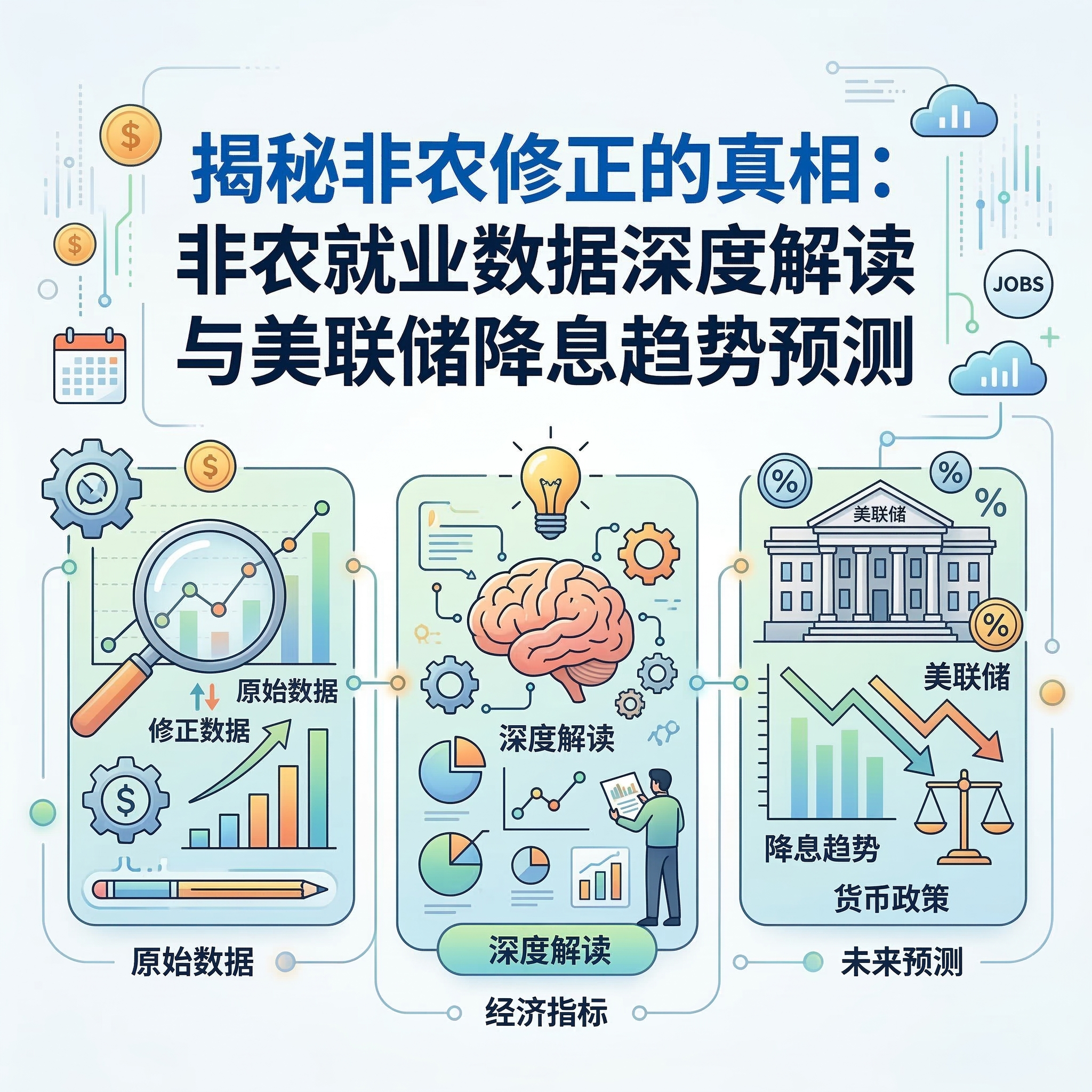 揭秘非农修正的真相：非农就业数据深度解读与美联储降息趋势预测