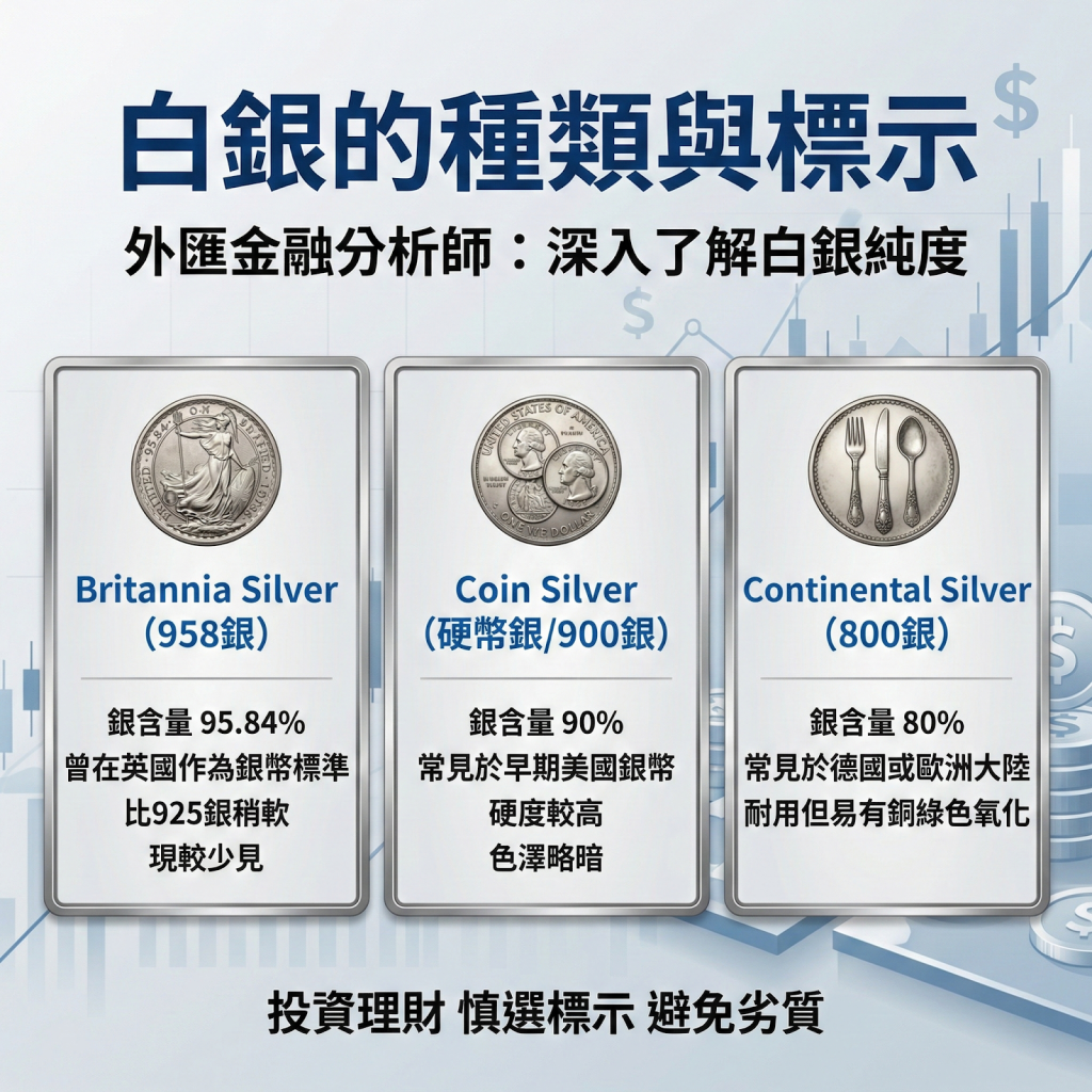 深入了解白銀的種類與標示