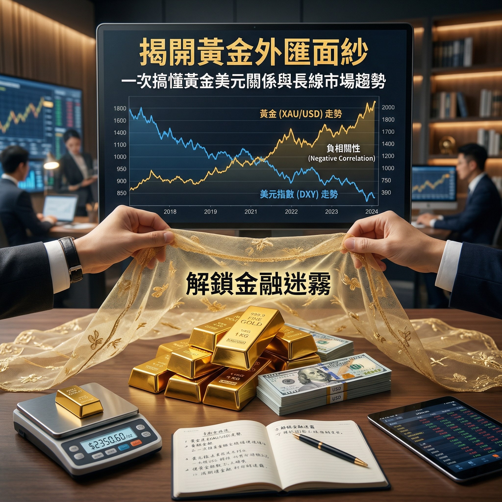 揭開黃金外匯面紗：一次搞懂黃金美元關係與長線市場趨勢
