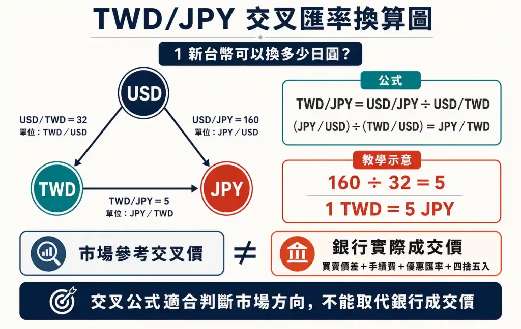 5. USDJPY 對台幣換日圓有何影響?